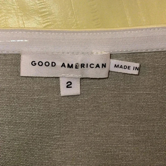 Good American Faux Leather Bandeau Top, Key Lime. Size 2. NEW WITH TAGS! - Picture 9 of 16